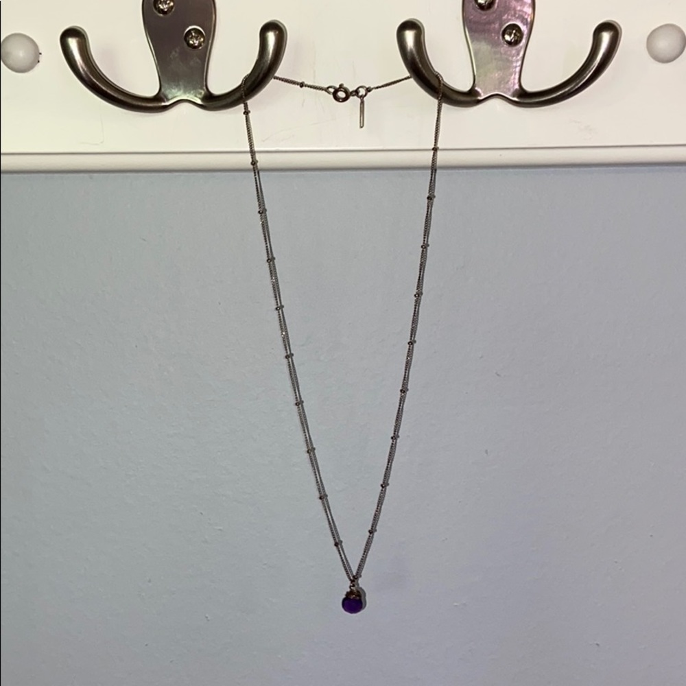 Birth stone necklace.